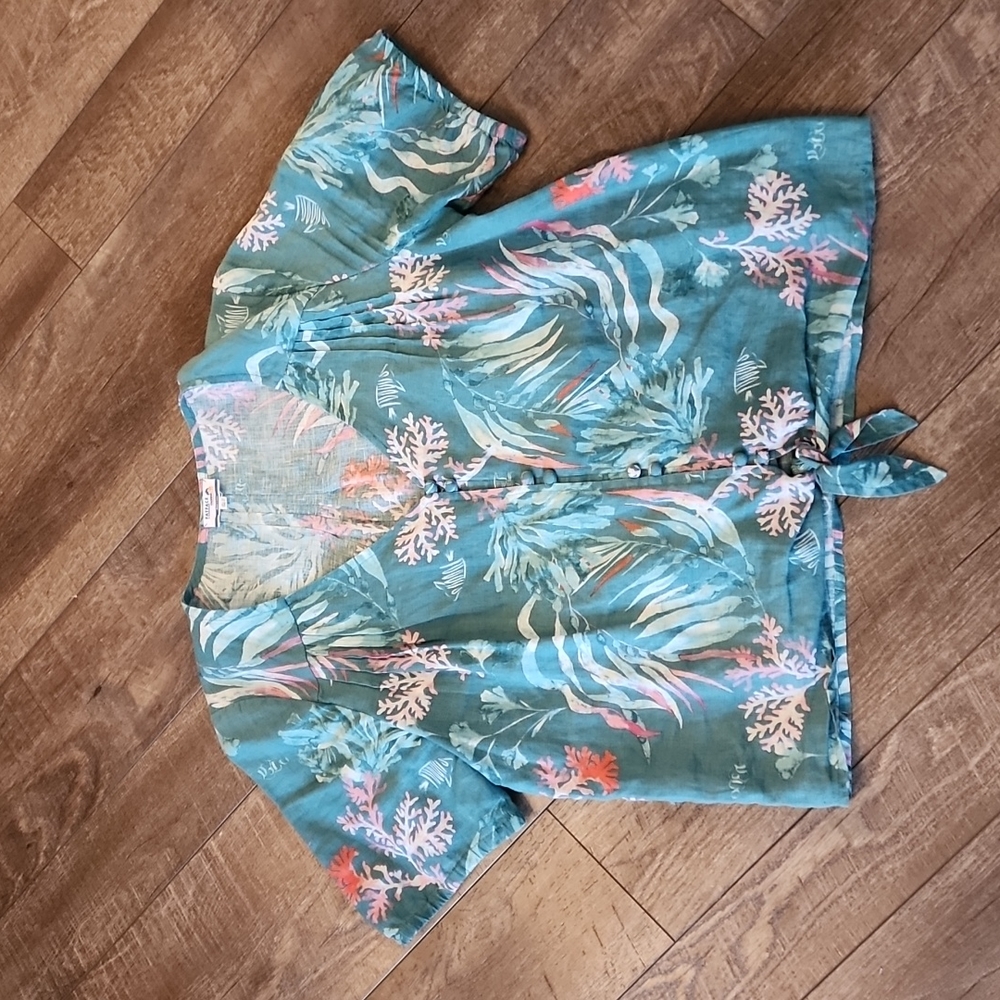 EUC FatFace Linen Top size 8